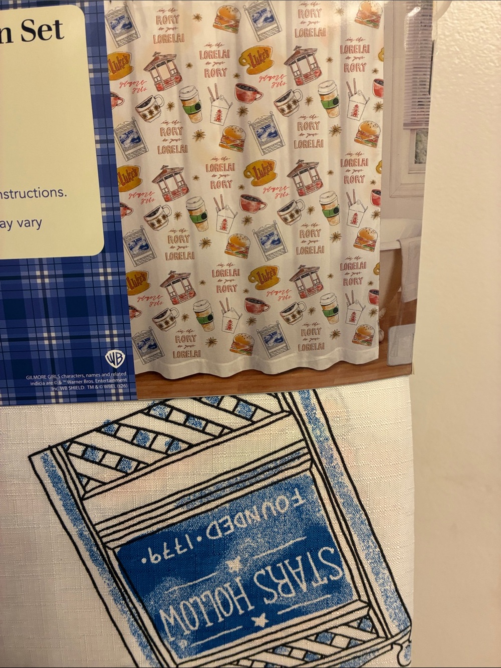 24HR DROP ⬇️ Gilmore Girls shower curtain set - Picture 6 of 6